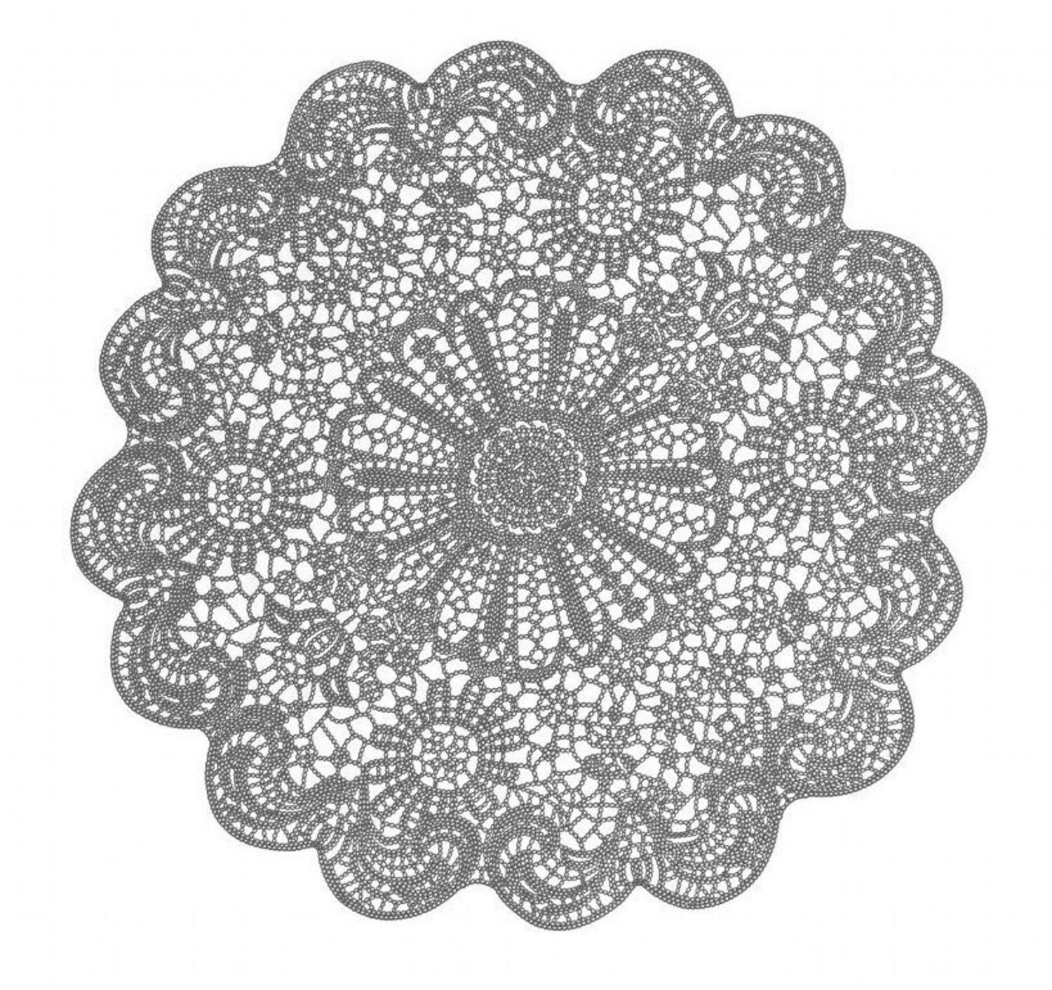 Prostírání VITTA šedá Ø 38 cm Mybesthome