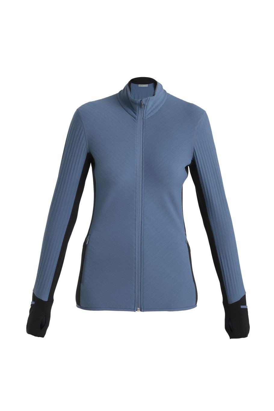 ICEBREAKER Wmns Descender LS Zip, Dawn/Black/Cb (vzorek) velikost: S