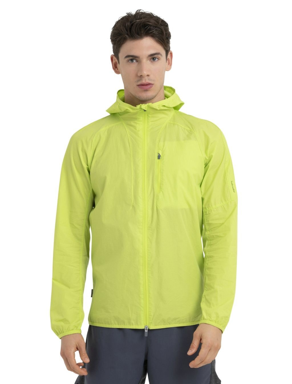 ICEBREAKER Mens Shell+™ Cotton Windbreaker, Hyper (vzorek) velikost: M