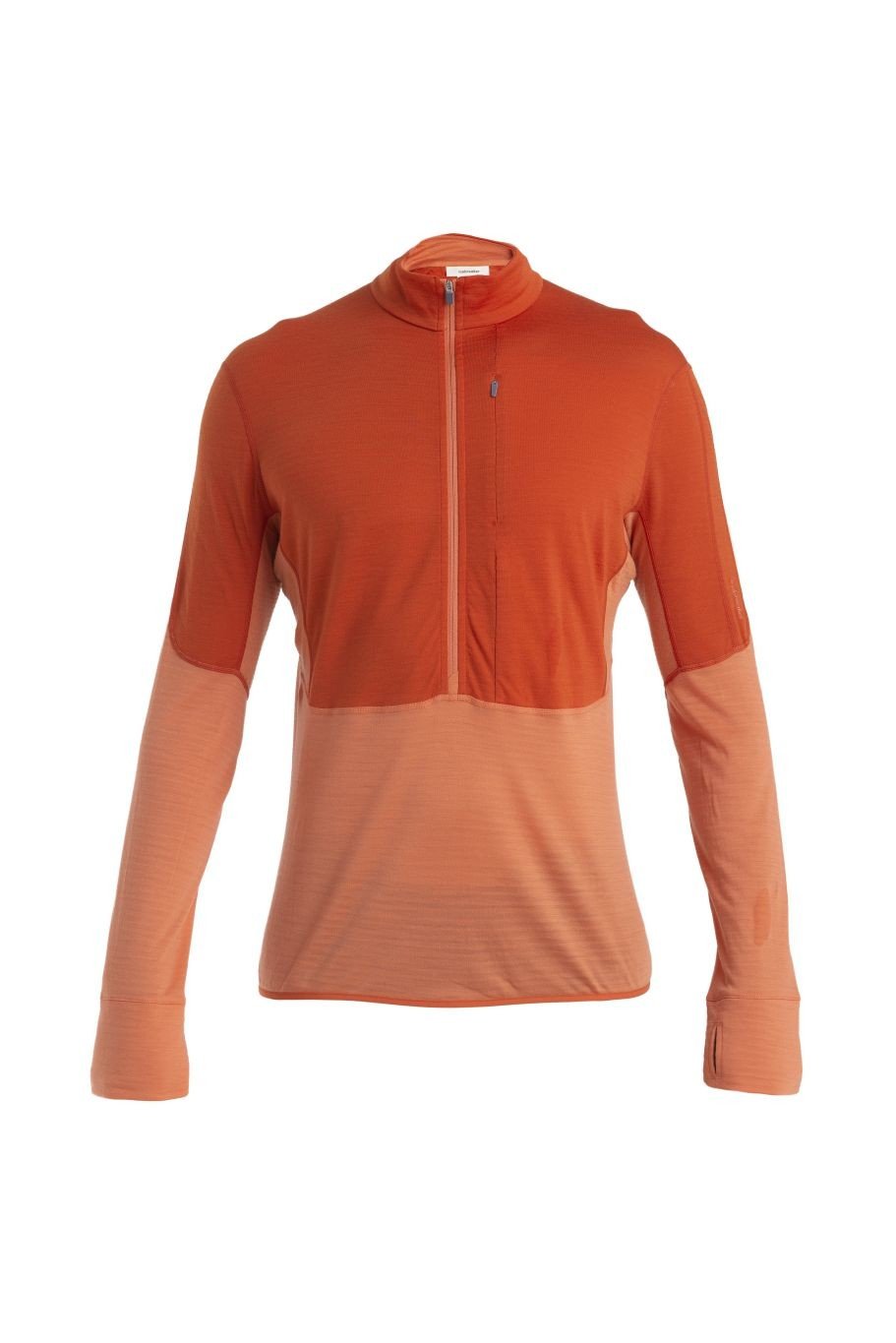 ICEBREAKER Mens Merino 200 Realfleece™ Descender LS Half Zip, Molten/Ember/Cb (vzorek) velikost: M