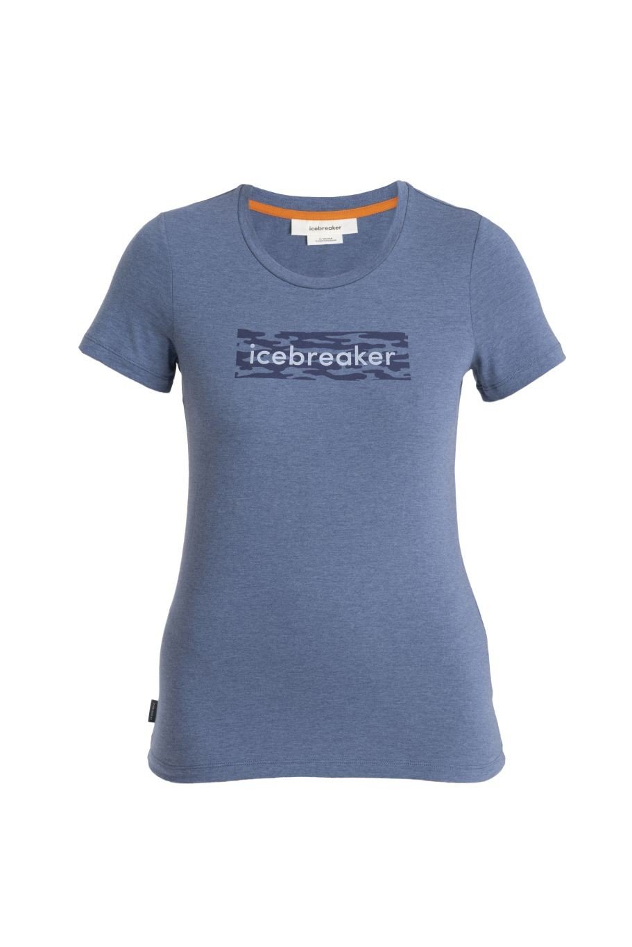 ICEBREAKER Wmns Merino Central Classic SS Tee Glacial Flow Logo, Dawn (vzorek) velikost: S