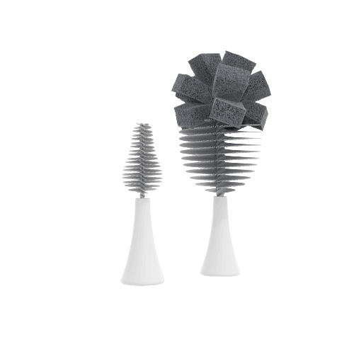 Nanobébé Flexy kartáč - šedá 2 ks