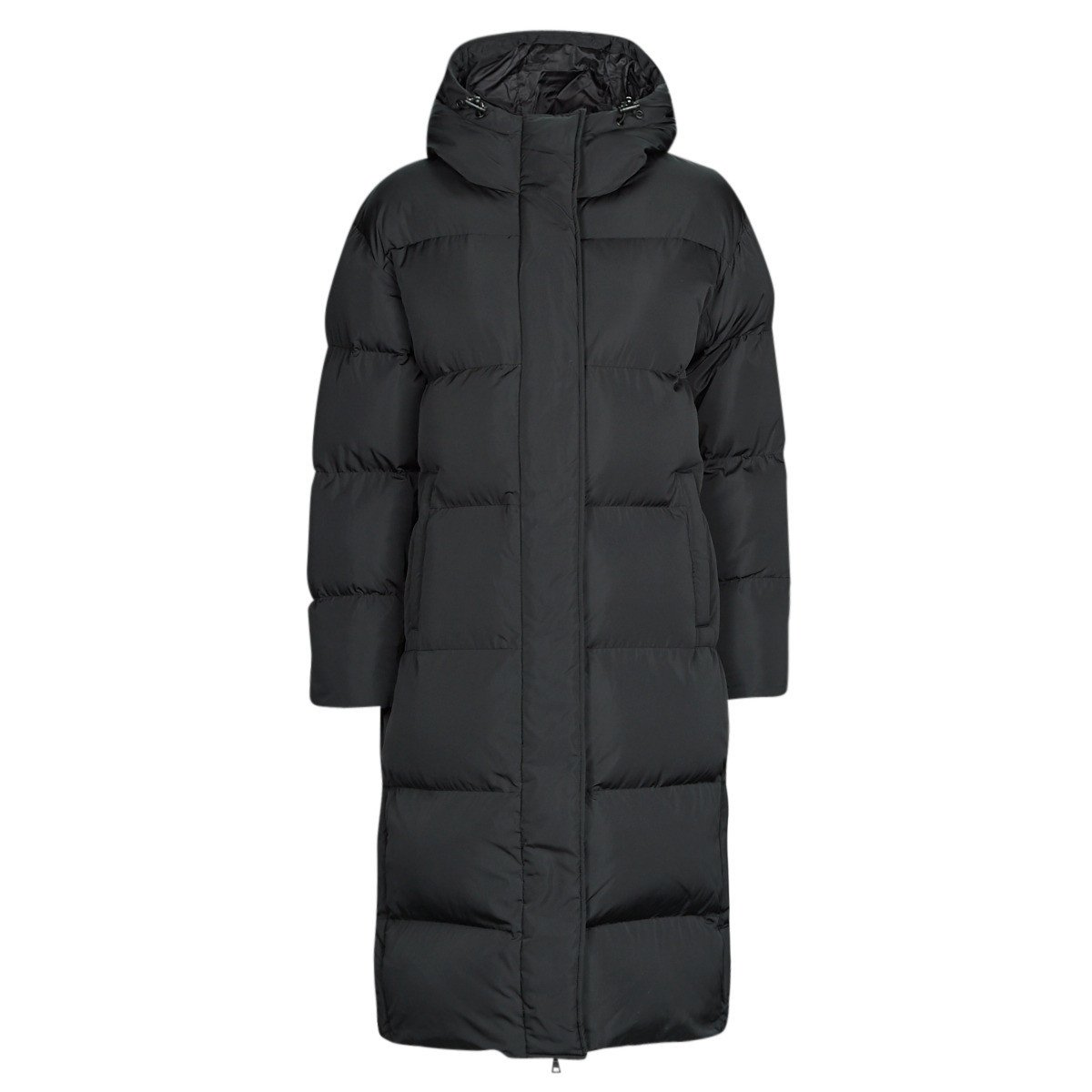 Superdry  STUDIOS LONGLINE DUVET COAT  Černá