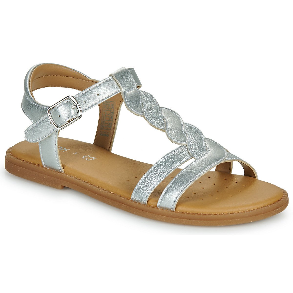 Geox  J SANDAL KARLY GIRL  Stříbrná