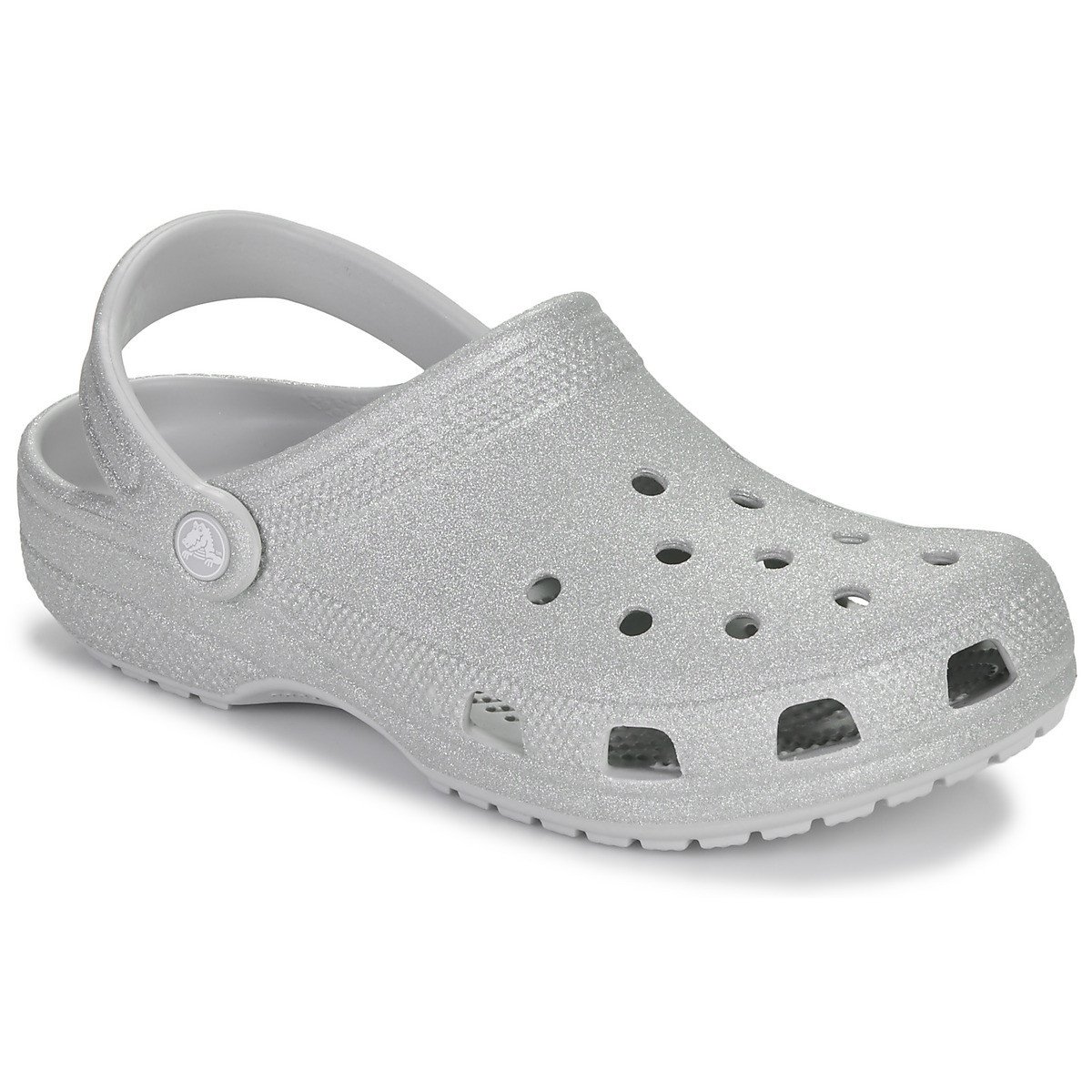 Crocs  Classic Glitter Clog  Stříbrná