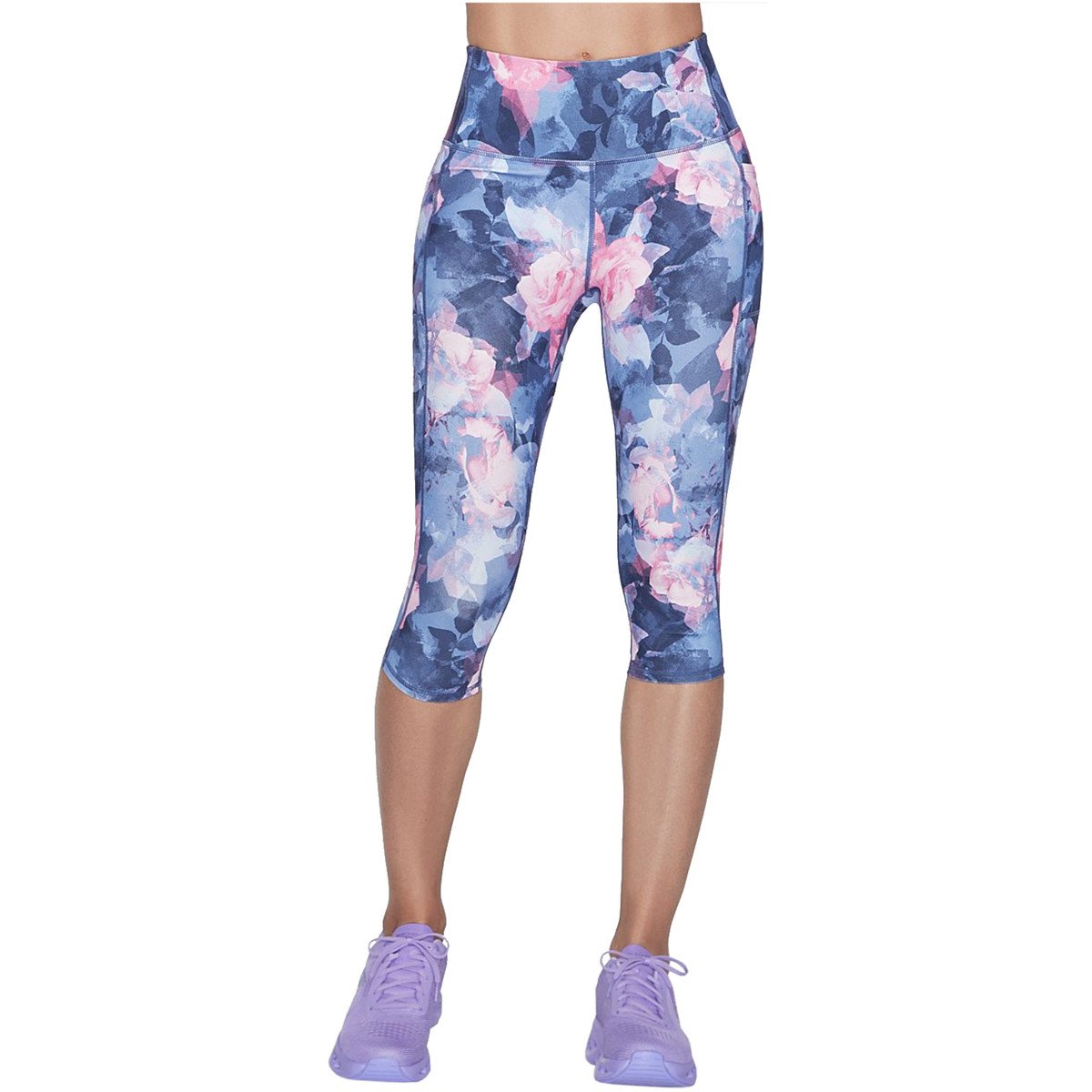 Skechers  Go Walk High Waisted Summer Rose Capri Leggins  ruznobarevne