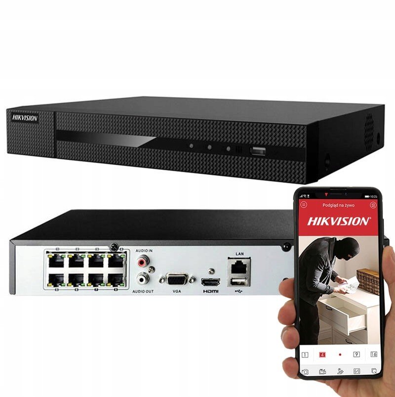 Hikvision rekordér 8xPOE NVR-8CH-POE