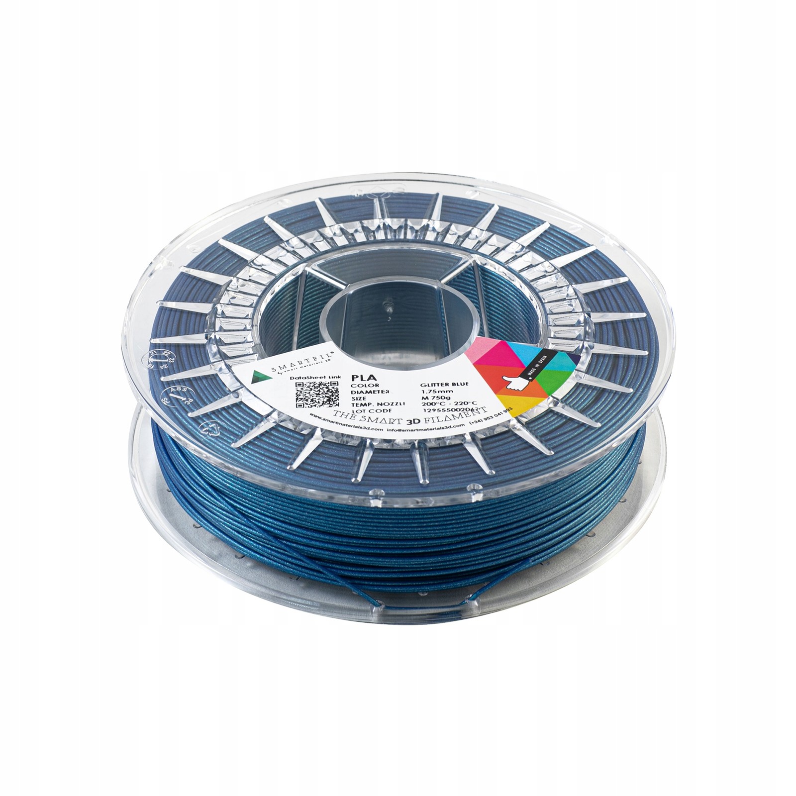 Filament Smartfil Pla Glitter 1,75 mm Modrá Brokátová/Modrá 750g