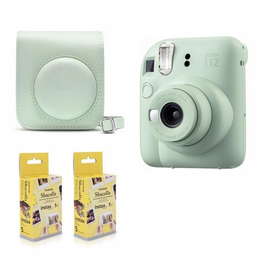 Fotoaparát Fujifilm Instax mini 12 (pouzdro rámečky) Zelený
