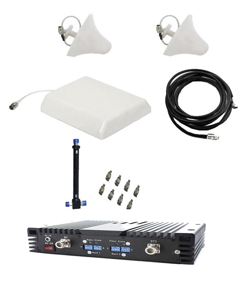 Gsm zesilovač panelová anténa na 1600m2