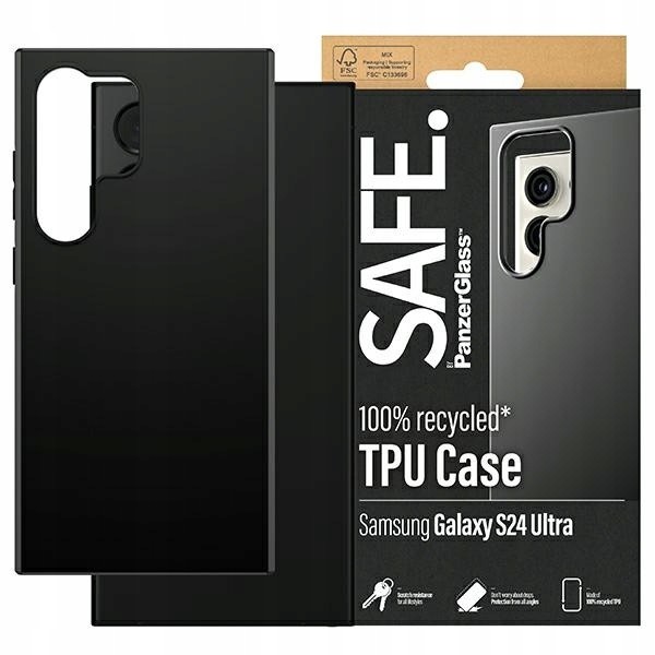 Case Safe By panzerglass> Pouzdro Pro Samsung Galaxy S24 Ultra Hardcase Černé