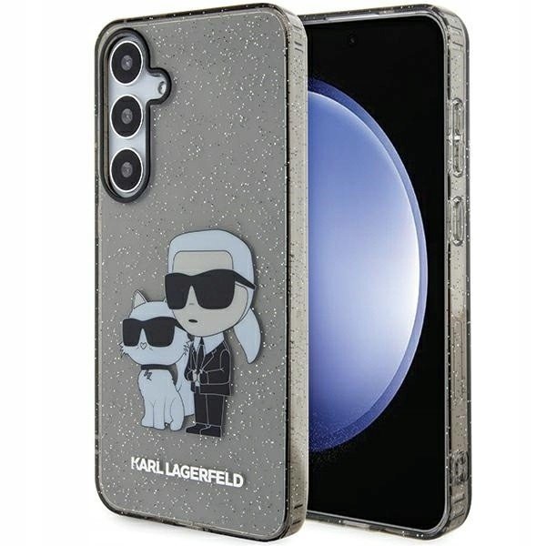 Originální Pouzdro Karl Lagerfeld hardcase Glitter Karl&Choupette KLHCS24MHNKC