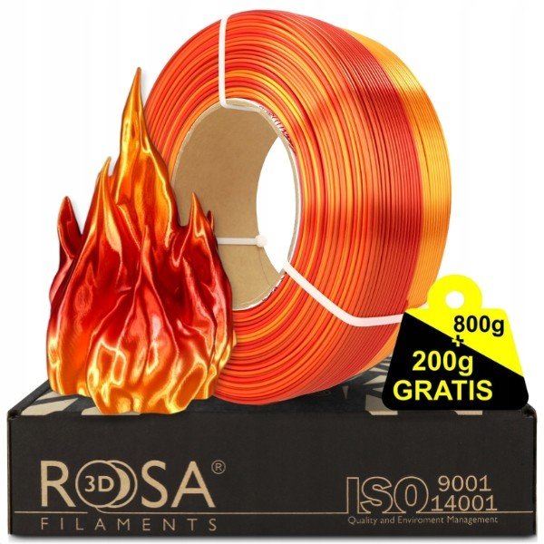 Náplň Pla Rainbow Silk Fire 1,75mm 800g 200g Bonus