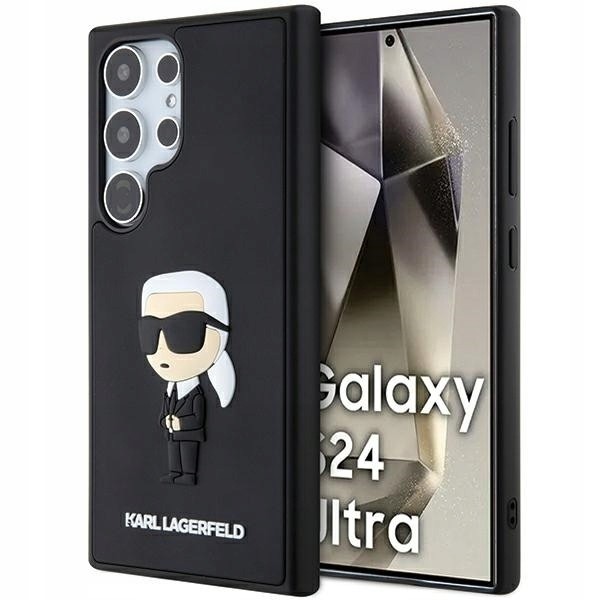 Originální Pouzdro Karl Lagerfeld hardcase 3D Rubber Ikonik KLHCS24L3DRKINK pro