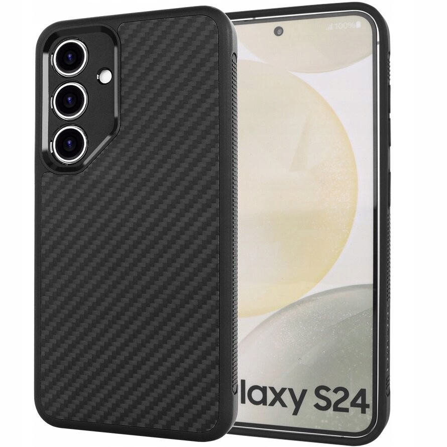 Pouzdro pro Galaxy S24 Erbord Kevlar, case, zadní kryt, cover, kryt, pancéřové