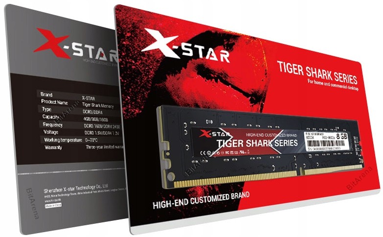 Operační paměť X-Star Tiger Shark DDR4 8GB 2666Mhz