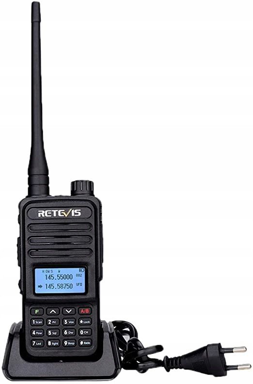 Retevis vysílačka RT85 Walkie Talkie Dual Band, daleký dosah, Dtmf Fm