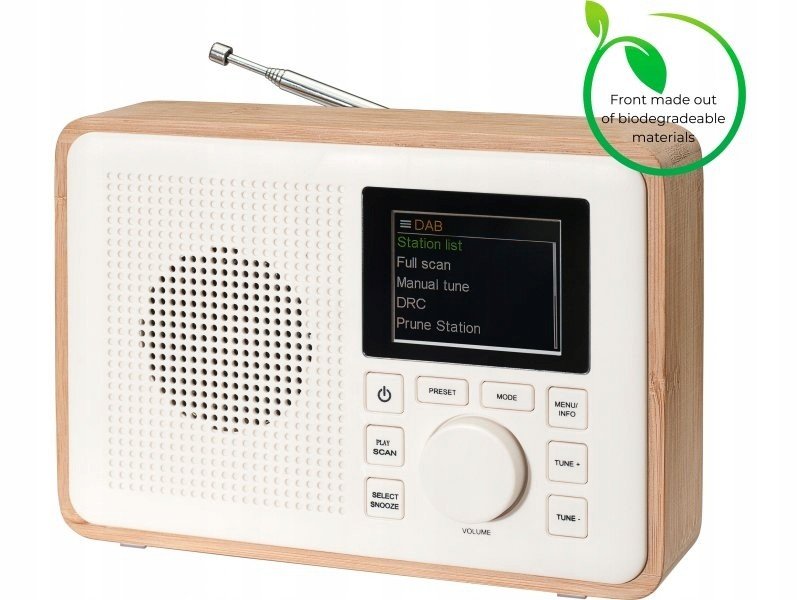 Kompaktní Radiopřijímač Dab+/fm denver> Light Wood