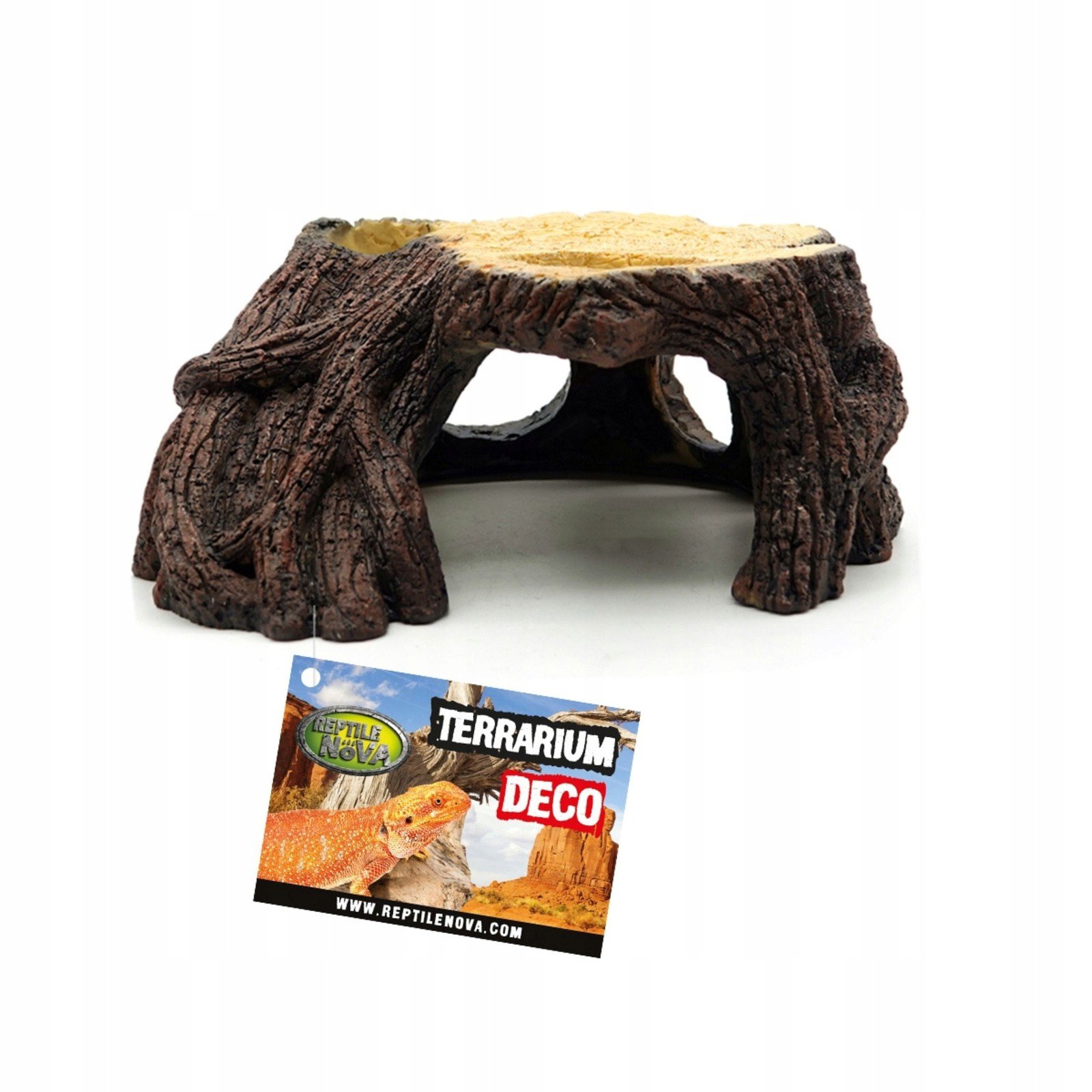 Reptile Nova Úkryt ve stromu Jeskyně Dekorace do terária