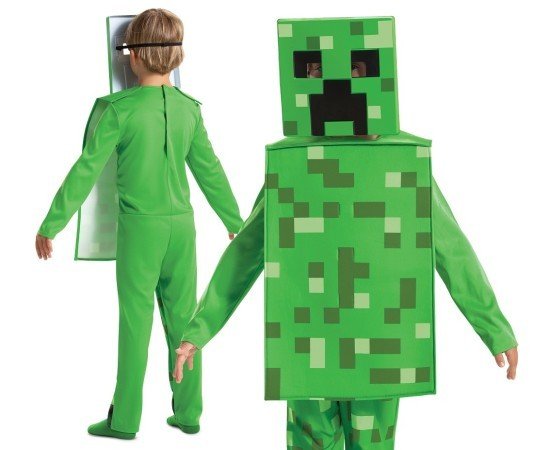 GoDan Dětský kostým - MINECRAFT Creeper - 
vel. S, 109–126 CM