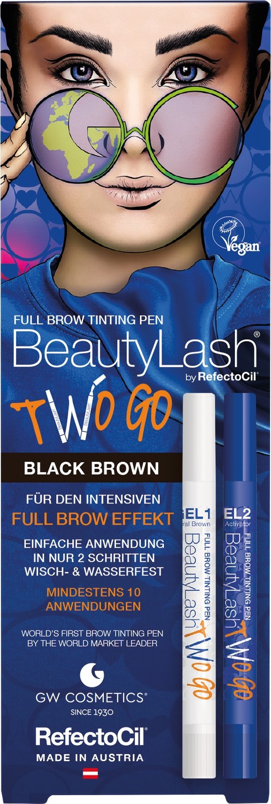 Refectocil Barva na obočí Two Go (Eyebrow Color) 1 ks Black Brown