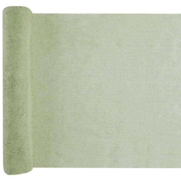Šerpa stolová bavlněná olivová 36 cm x 5 m