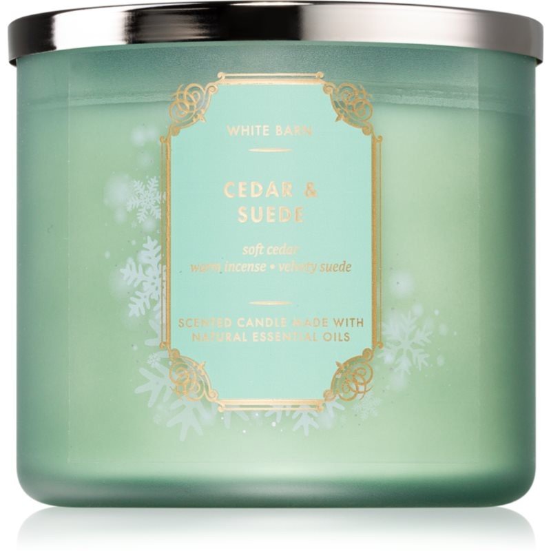 Bath & Body Works Cedar & Suede vonná svíčka 411 g