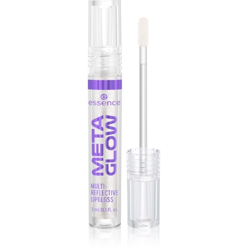 Essence META GLOW MULTI-REFLECTIVE lesk na rty s holografickým efektem odstín 01 Cyber Space 3 ml