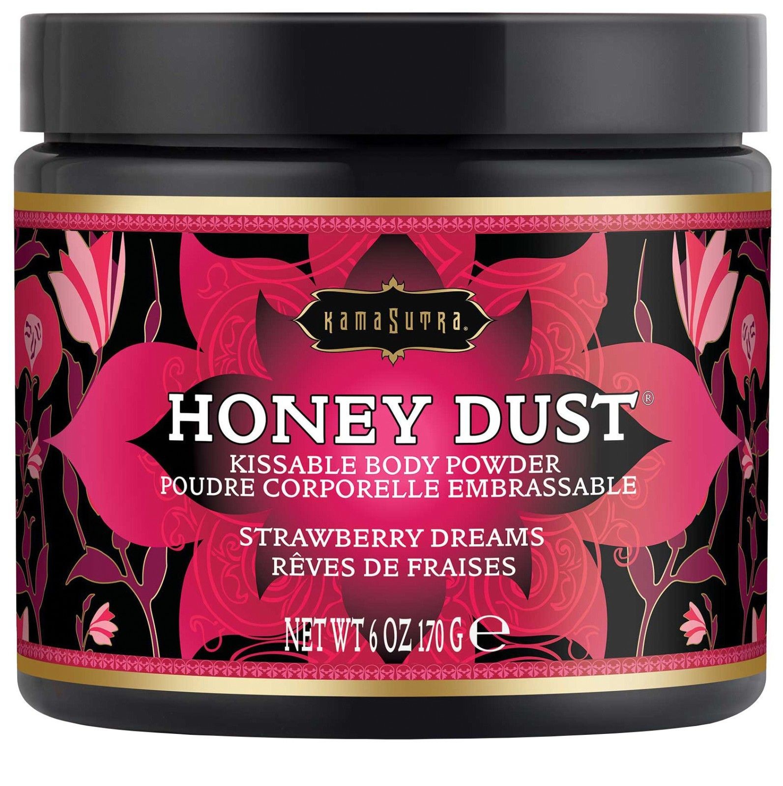 Kama Sutra Slíbatelný tělový pudr Honey Dust Strawberry Dreams - Kama Sutra, 170 g