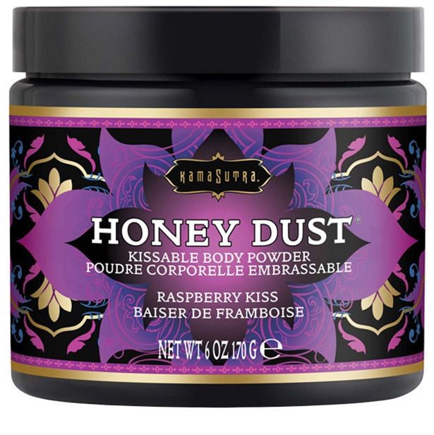 Kama Sutra Slíbatelný tělový pudr Honey Dust Raspberry Kiss - Kama Sutra, 170 g