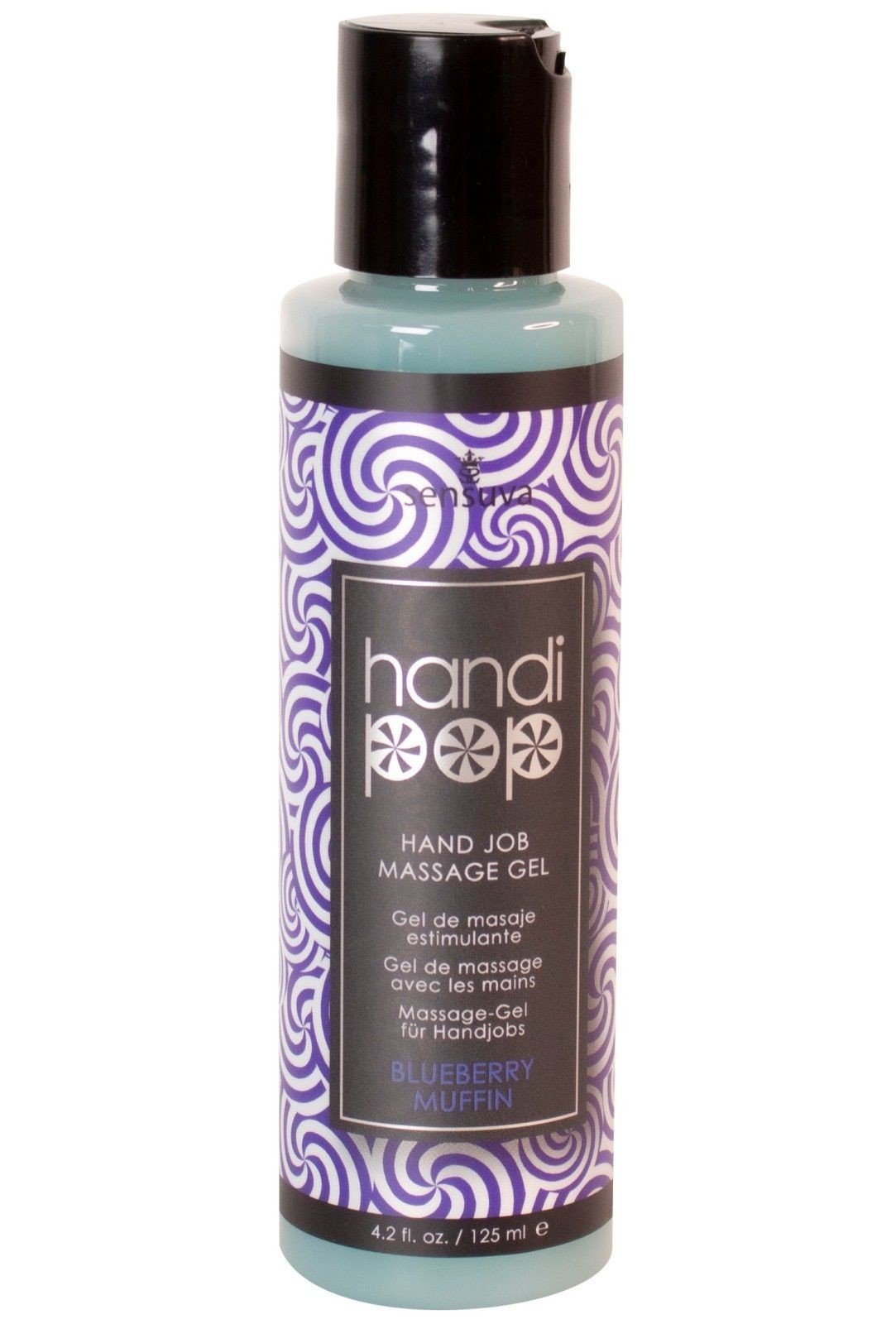 Sensuva Masturbační (masážní) gel na hand job HandiPop Blueberry Muffin - Sensuva (125 ml)