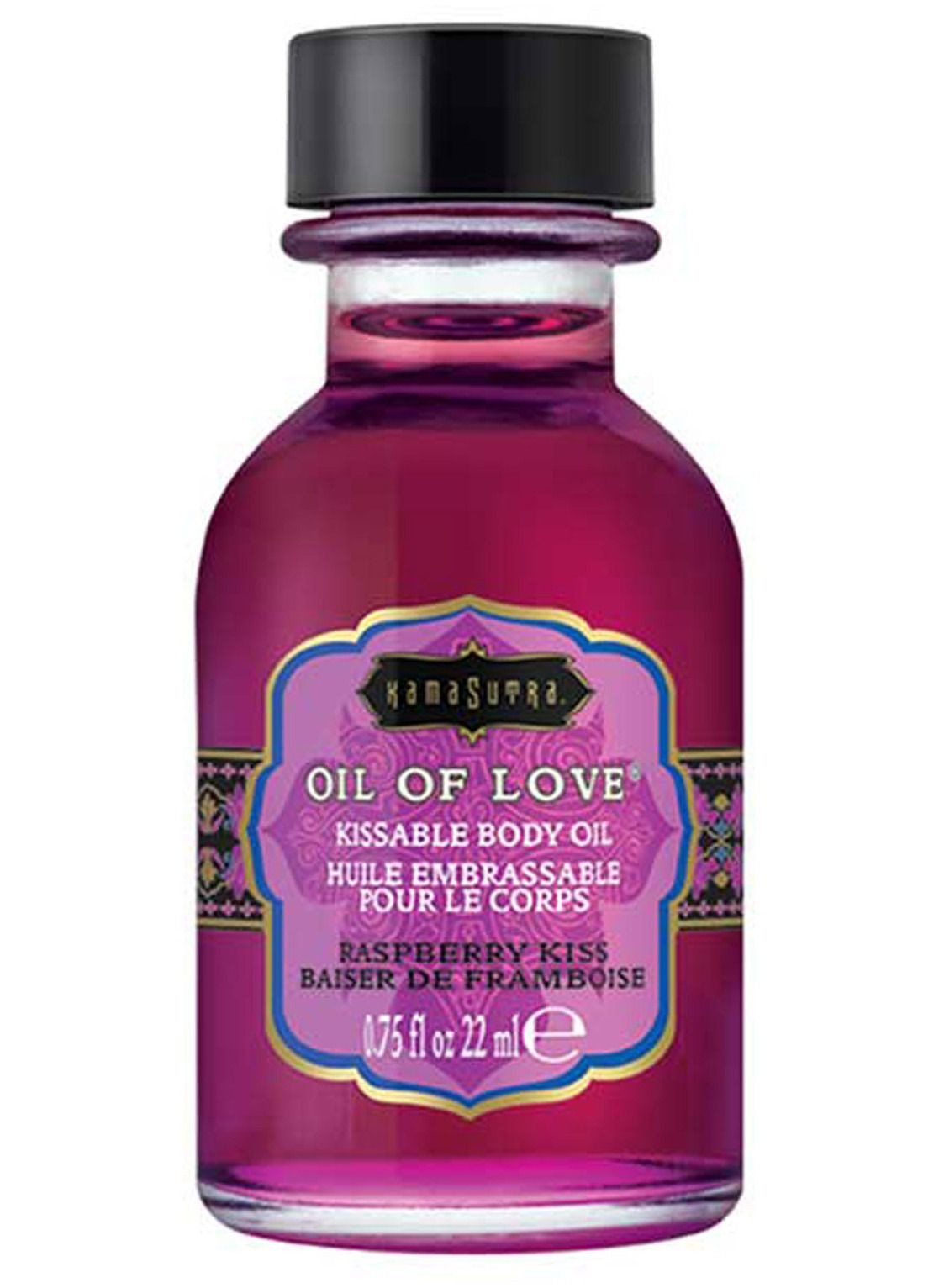 Kama Sutra Slíbatelný tělový olej OIL OF LOVE Raspberry Kiss - Kama Sutra, 22 ml