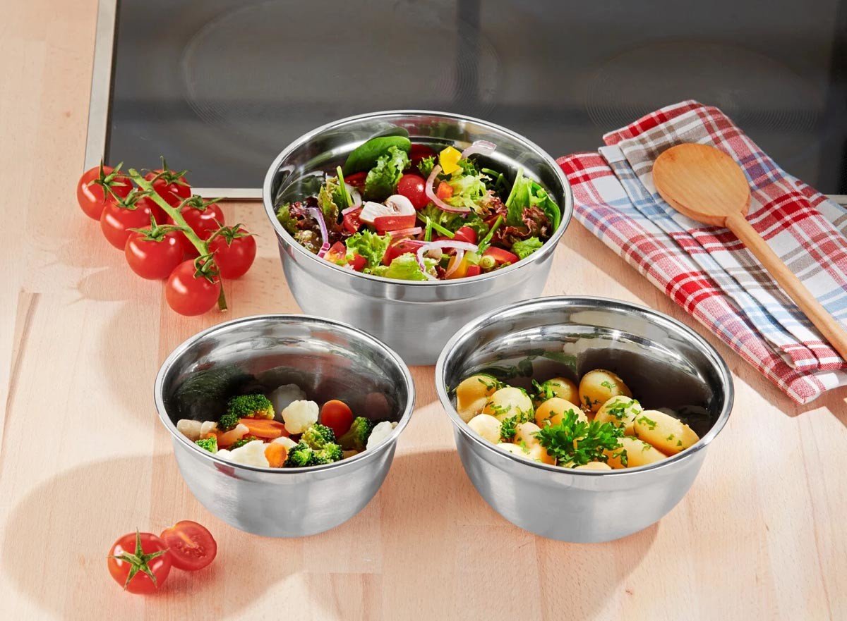 Astoreo Sada nerezových misek, 3 ks