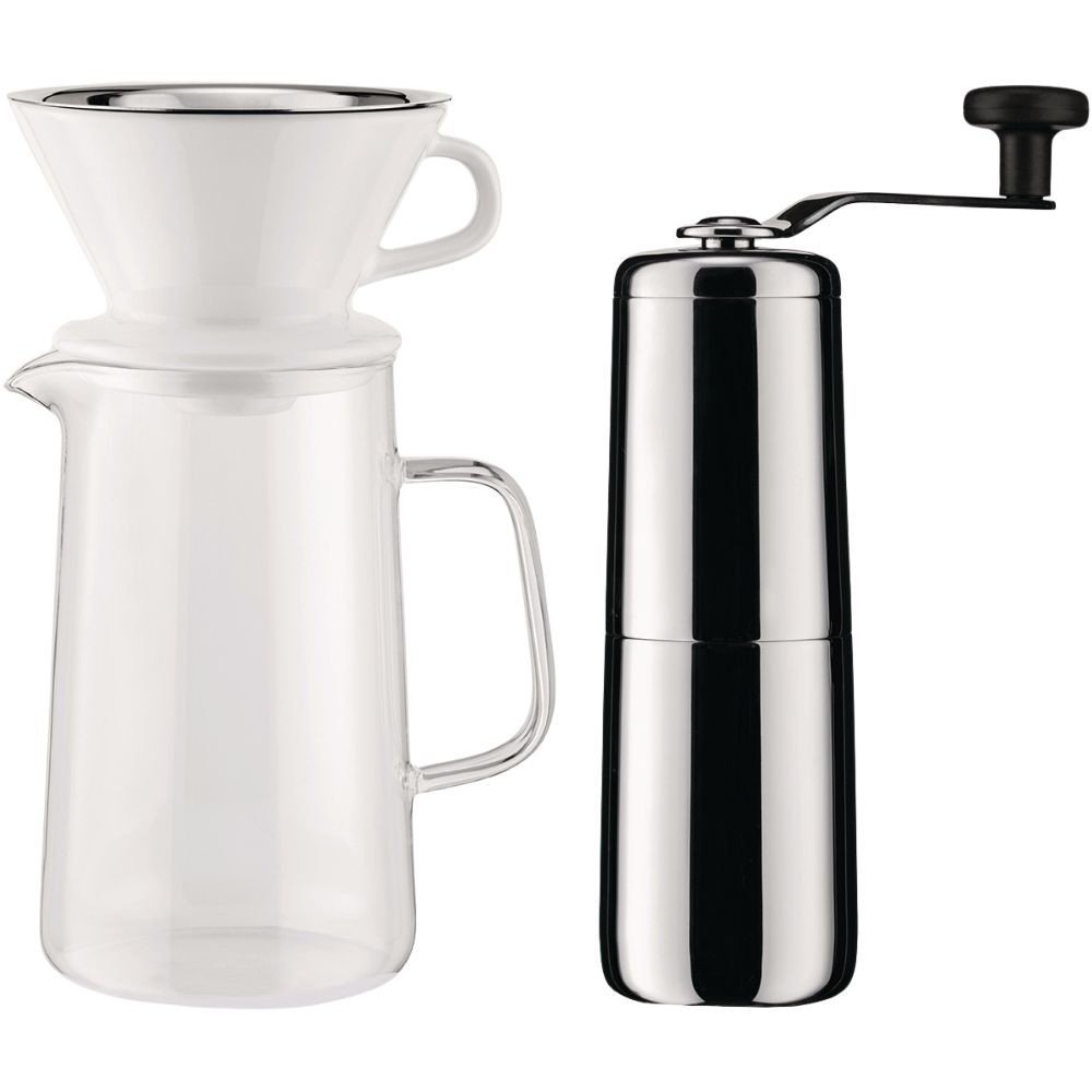 Kávovar na pomalé vaření SLOW COFFEE, s mlýnkem na kávu, Alessi