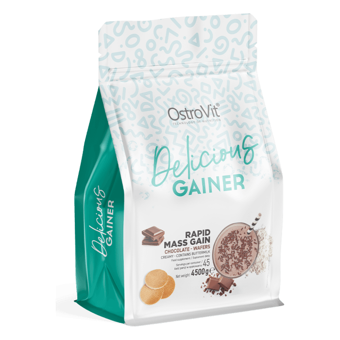 Delicious Gainer 4500 g bílá čokoláda kokos - OstroVit