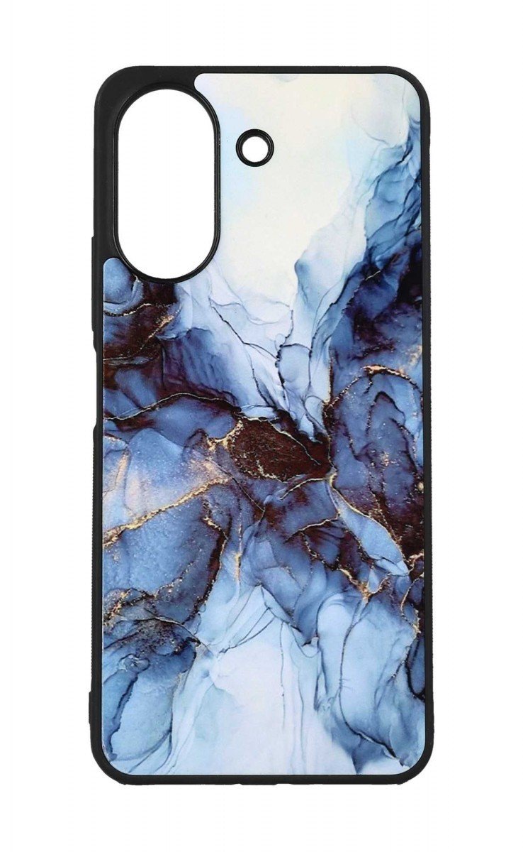 Kryt TopQ Marble Xiaomi Redmi 13C pevný Smoky Blue 117921