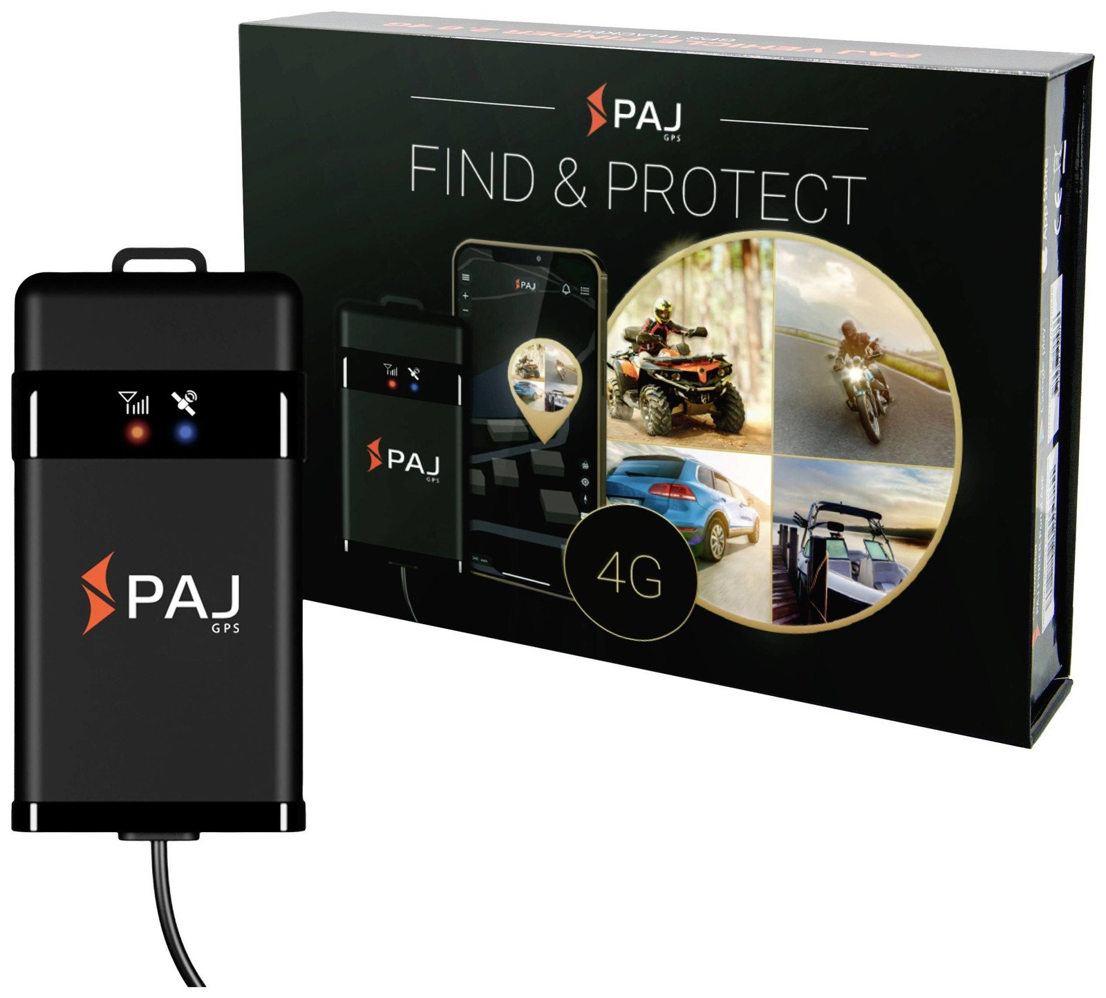PAJ GPS VEHICLE FINDER 4G 2.0 GPS navigace lokalizace vozidel černá