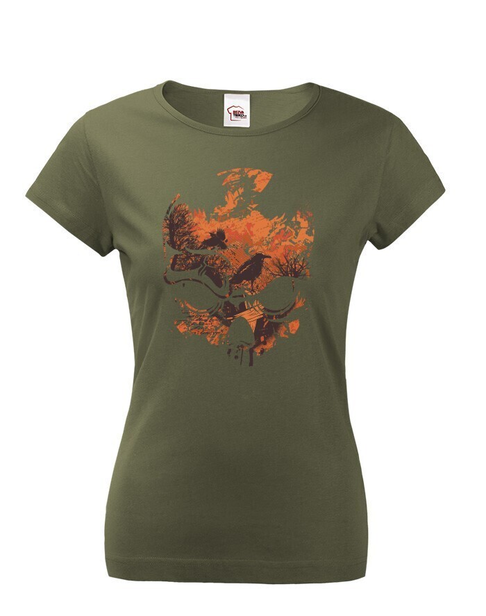 Dámské tričko Lebka - perfektní tričko pro milovníky fantasy triček