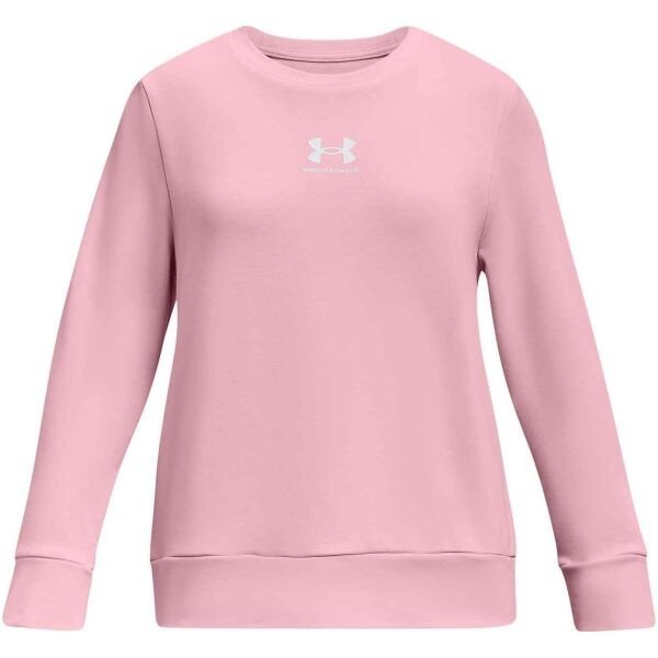 Under Armour RIVAL TERRY Dívčí mikina, růžová, veľkosť ymd