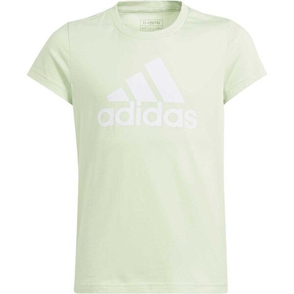 adidas BIG LOGO TEE Dívčí triko, světle zelená, veľkosť 128