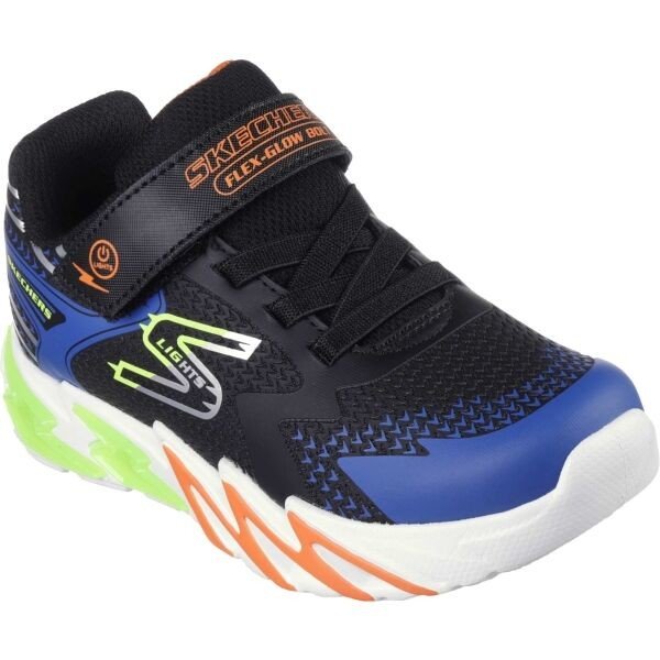 Skechers FLEX-GLOW BOLT Dětská volnočasová obuv, černá, veľkosť 29