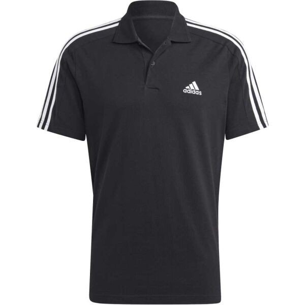 adidas ESSENTIALS POLO SHIRT Pánské polo tričko, černá, veľkosť XXXL