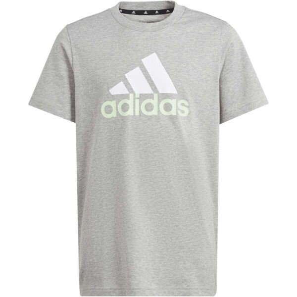 adidas BIG LOGO TEE Chlapecké tričko, šedá, veľkosť 140