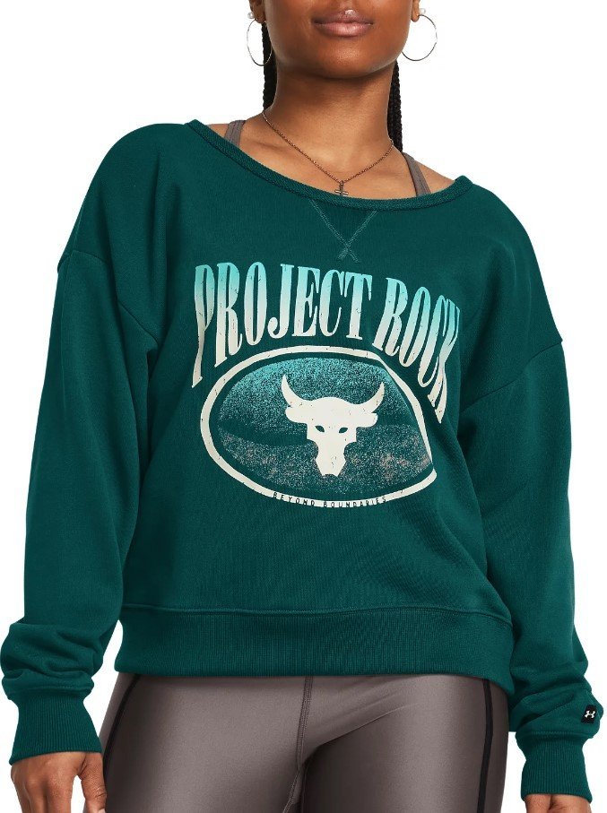 Mikina Under Armour Pjt Rck HW Terry LS Q1-BLU