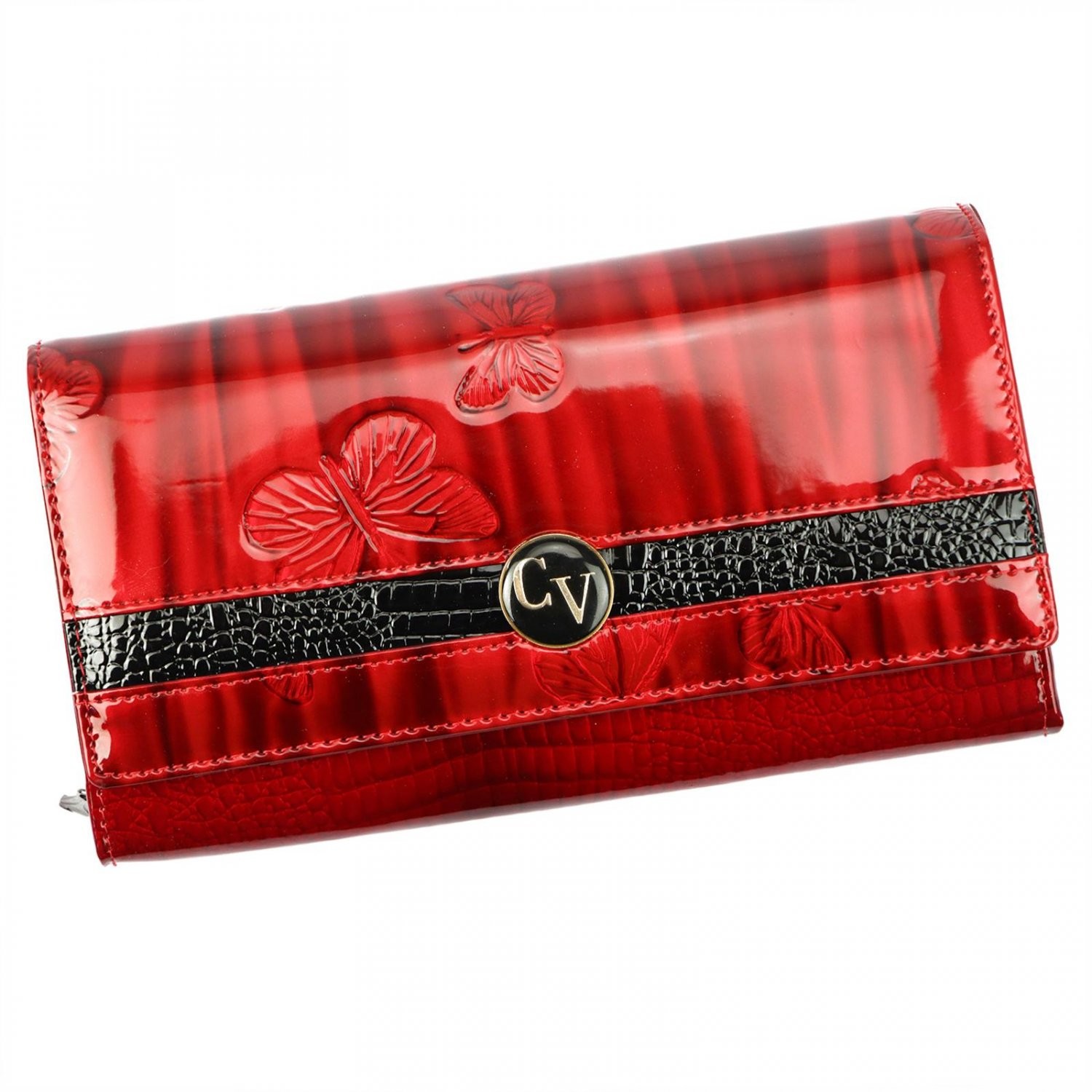 Dámská kožená peněženka červená - Cavaldi Corinne červená