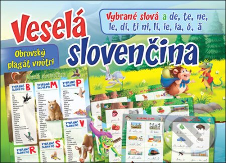 Veselá slovenčina - Vybrané slová a de, te, ne, le, di, ti, ni, li, ie, ia, ô, ä - Foni book