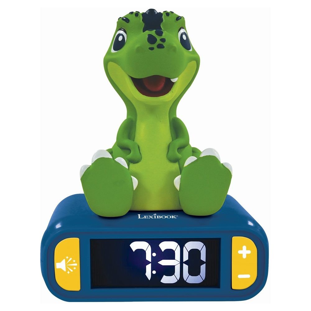 Lexibook budík Dinosaurus se svítící figurkou