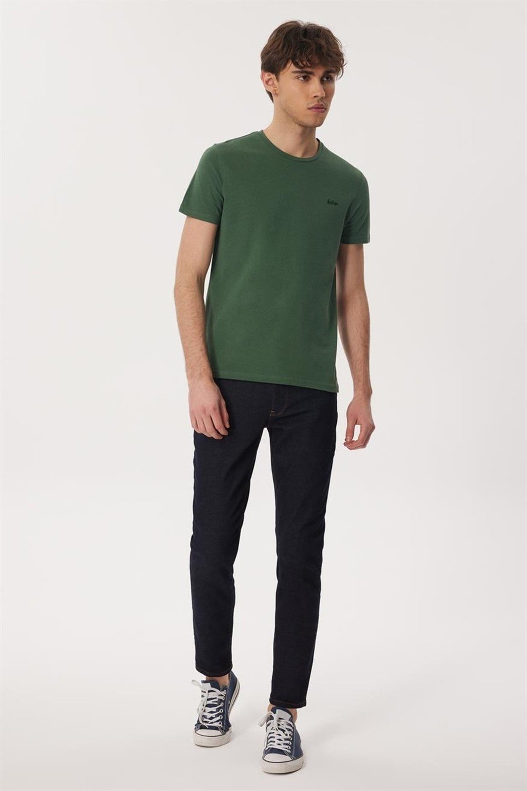 Lee Cooper Men's Twingo 1 O Neck Pique T-shirt L. Green