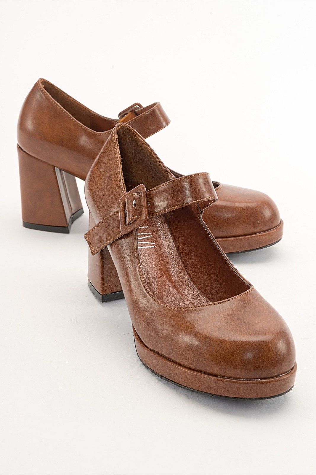 LuviShoes LELİH Tan Skin Women's Heeled Shoes