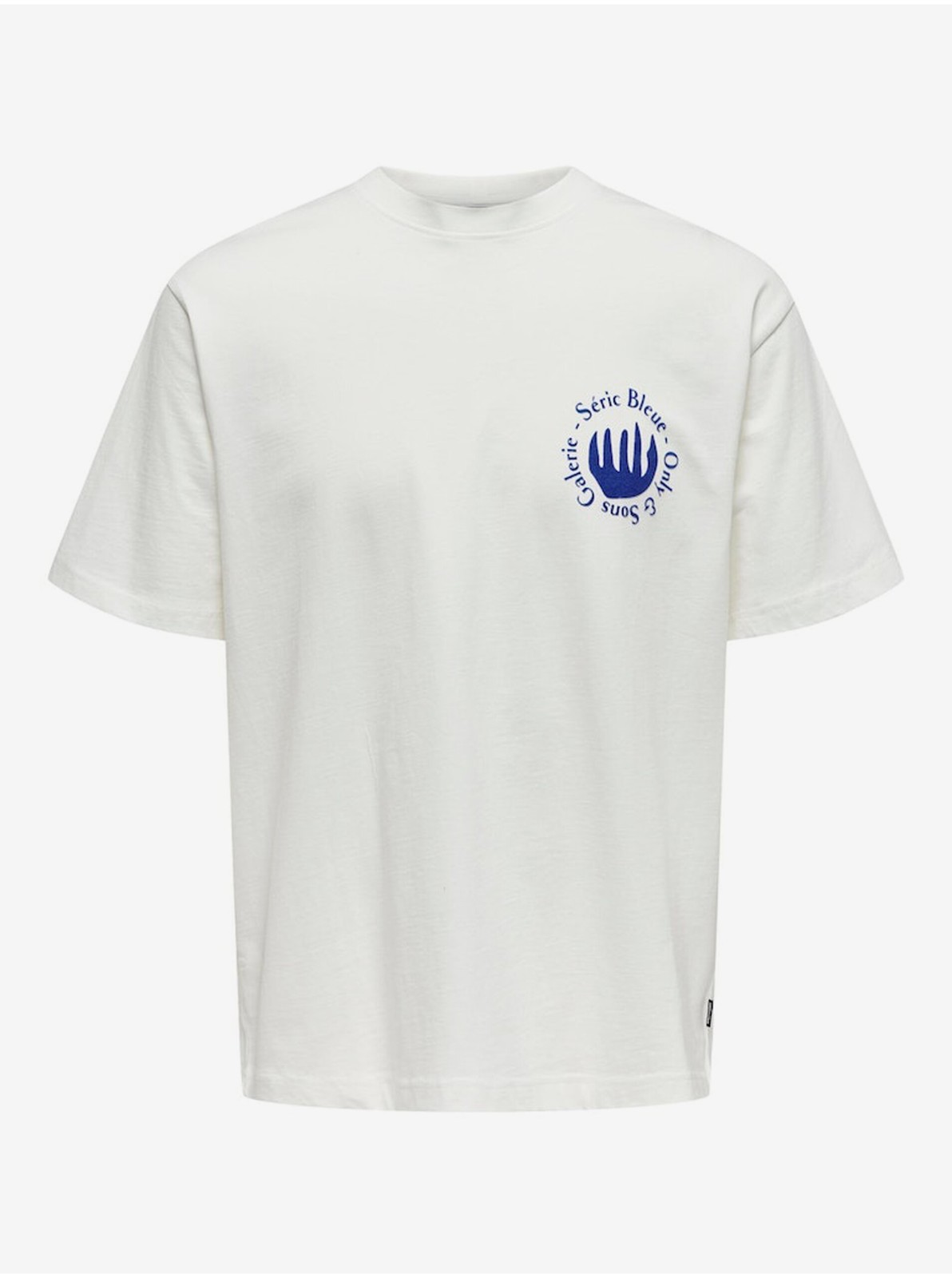Bílé pánské tričko ONLY & SONS Lucian - Pánské